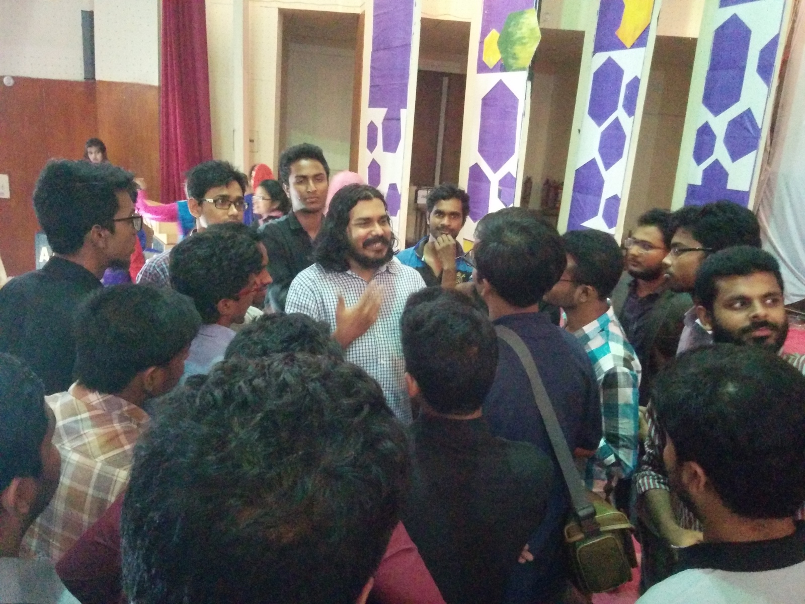 Hasin Hydar with Students at RUIT